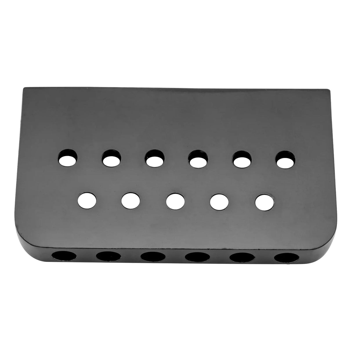 Musiclily Basic 52.5mm(2-1/16 inch) Edged 6-String Non Tremolo Guitar Hardtail Bridge