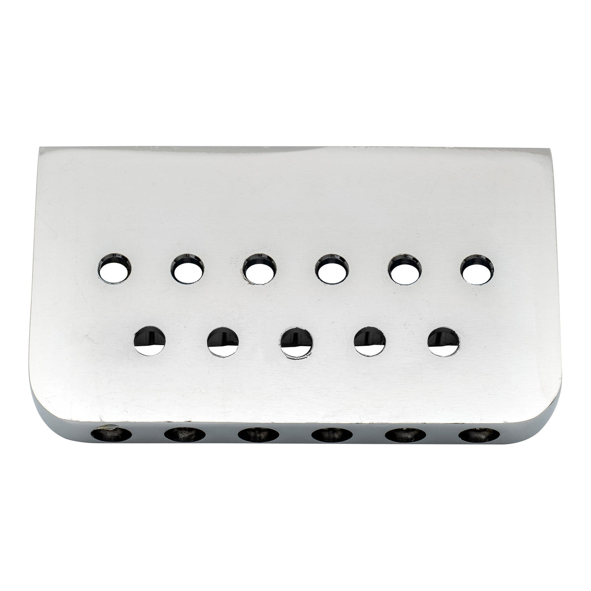 Musiclily Basic 52.5mm(2-1/16 inch) Edged 6-String Non Tremolo Guitar Hardtail Bridge