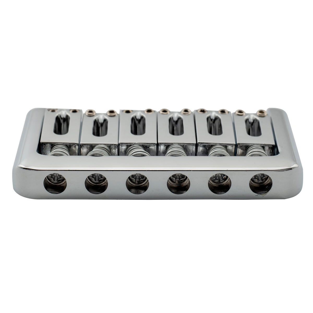 Musiclily Basic 52.5mm(2-1/16 inch) Edged 6-String Non Tremolo Guitar Hardtail Bridge