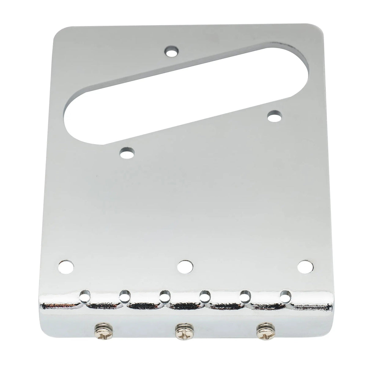 Musiclily Basic 54mm(2-1/8 inch) Guitar Bridge with 3-Saddle for Tele Style Guitar