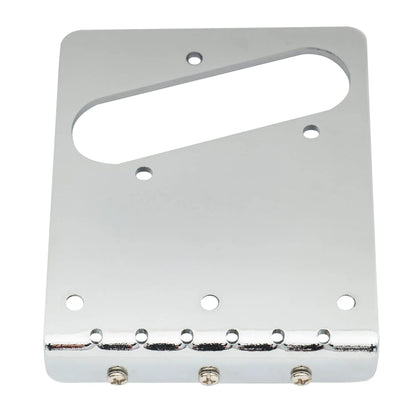 Musiclily Basic 54mm(2-1/8 inch) Guitar Bridge with 3-Saddle for Tele Style Guitar