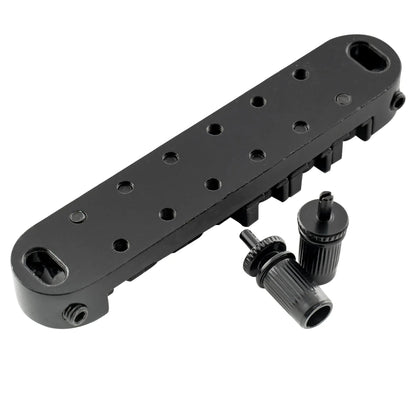Musiclily Basic 51.5mm(2-1/32 inch) Roller Locking Tune-o-matic Guitar Bridge Tunematic Saddle for LP Style Electric Guitar