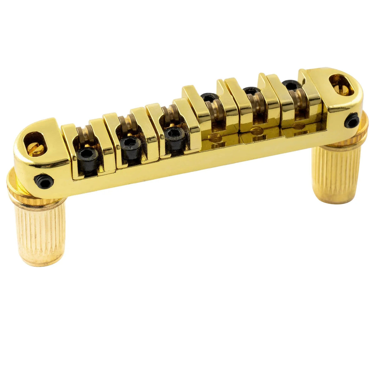Musiclily Basic 51.5mm(2-1/32 inch) Roller Locking Tune-o-matic Guitar Bridge Tunematic Saddle for LP Style Electric Guitar