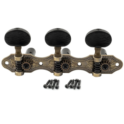 Musiclily Pro 3X3 Baker Style Classical Guitar Tuning Keys Machine Heads Tuners Set