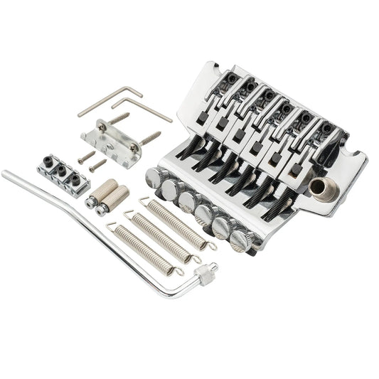 Musiclily Pro 54mm(2-1/8 inch) Guitar Double Locking Tremolo Bridge Assembly Set for Electric Guitar