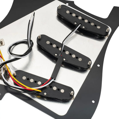 Musiclily Basic Pre-wired Loaded Standard ST-SSS Pickguard with Alnico 5 Magnet Single Coil Pickups Set for Strat Style Electric Guitar