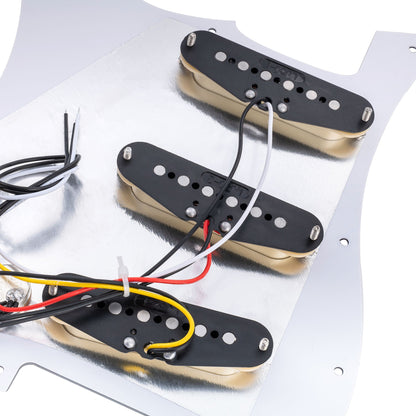Musiclily Basic Pre-wired Loaded Standard ST-SSS Pickguard with Alnico 5 Magnet Single Coil Pickups Set for Strat Style Electric Guitar