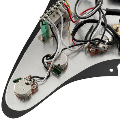 Musiclily Basic Pre-wired Loaded Standard ST-HSS Pickguard with Alnico 5 Magnet Pickups Set for Strat Style Electric Guitar