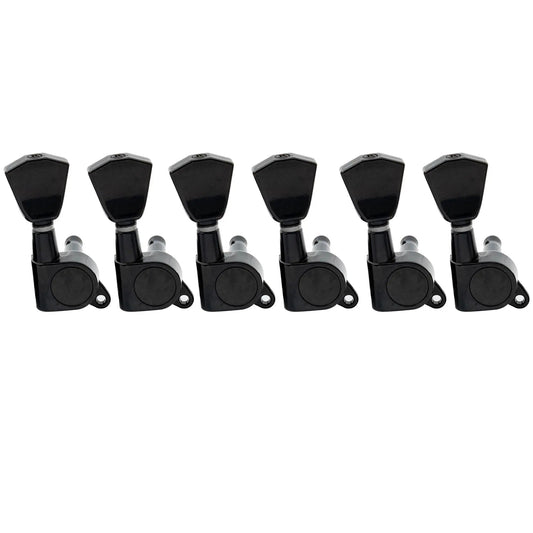 Musiclily Pro R15J-06 6 in Line Guitar Sealed Tuners Tuning Keys Pegs Machine Heads Set for Fender Strat Tele Style Guitar