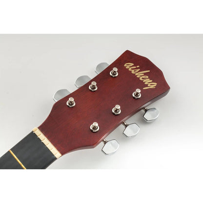 Musiclily Pro 3 on a Plate Acoustic Guitar Tuners Machine Heads Tuning Keys Pegs Set, Nickel with Chrome Button