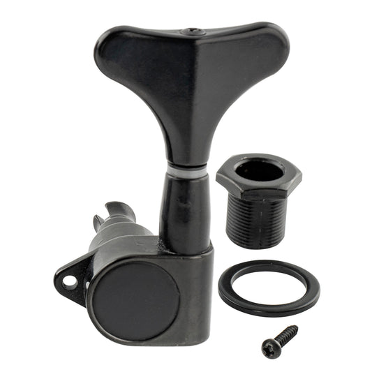 Musiclily Pro Single 17:1 Ratio Full Sealed Machine Head Treble Side Tuner Tuning Peg Key with Y-Style Button for Electric Bass