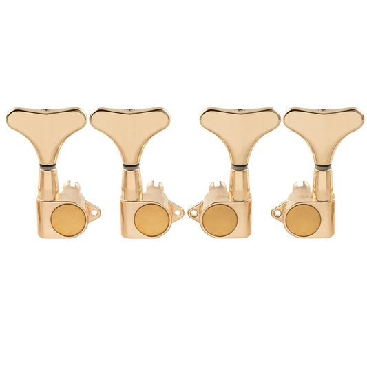 Musiclily Pro 2R2L 17:1 Ratio Full Sealed Bass Tuners Machine Heads Set for Ibanez Style Electric Bass Tuning Keys Pegs