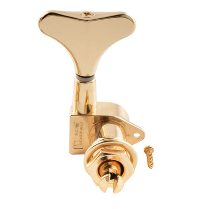 Musiclily Pro Single 17:1 Ratio Full Sealed Machine Head Treble Side Tuner Tuning Peg Key with Y-Style Button for Electric Bass