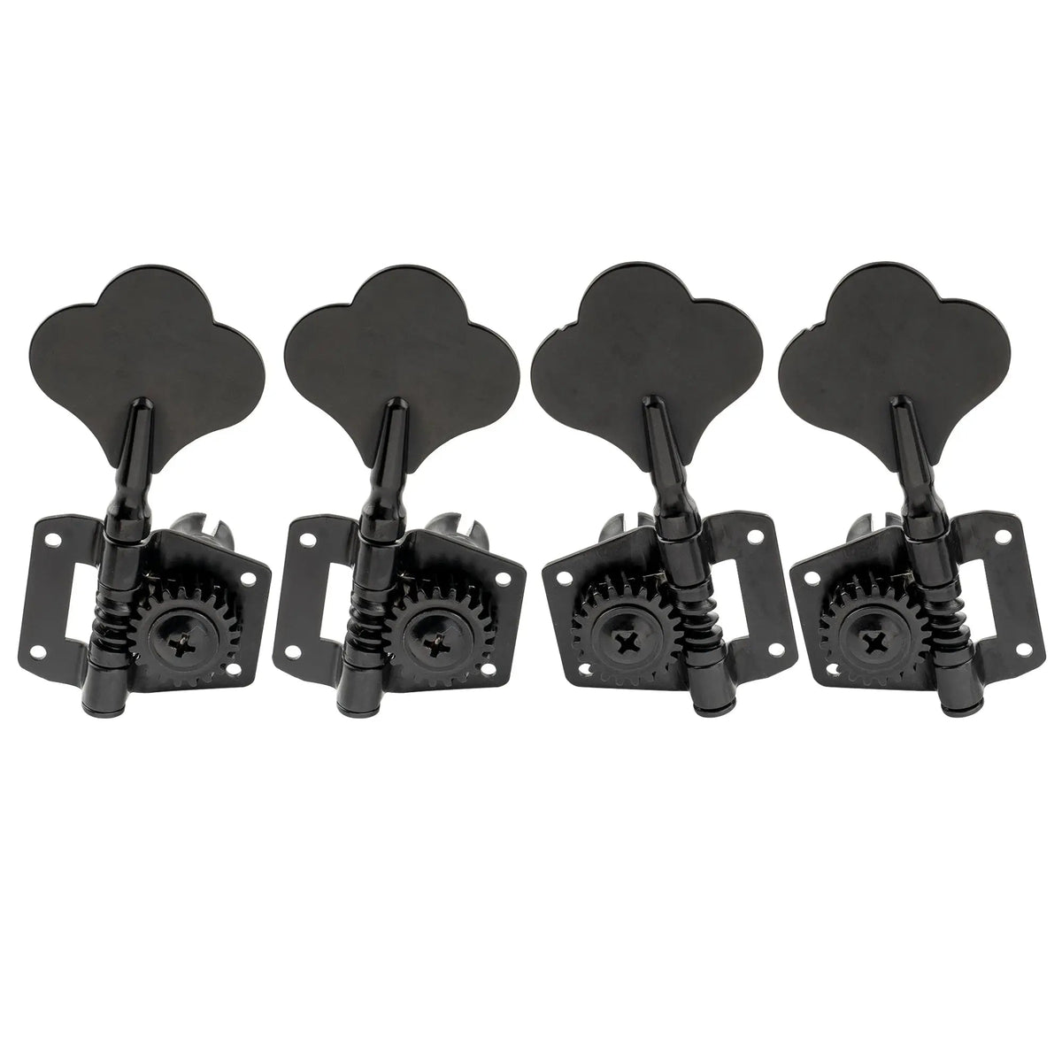Musiclily Pro 2R2L 19:1 Ratio Open Gear Electric Bass Machine Heads Tuners Tuning Keys Pegs for Ibanez Style
