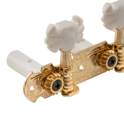 Musiclily Pro 3 on a Plate Lyra Style Classical Guitar Machine Heads Butterfly Button Tuning Pegs Keys Tuners Set