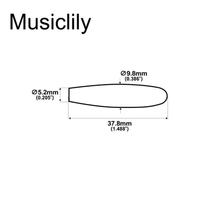 Musiclily Pro Plastic Guitar Tremolo Arm Tips Whammy Bar Knobs for USA/Mexico Strat Style Guitar, Set of 2
