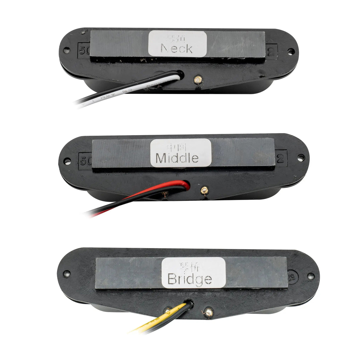 Wilkinson M Series LOW GAUSS Vintage Tone Ceramic Single Coil Pickups Set for Strat Style Guitar