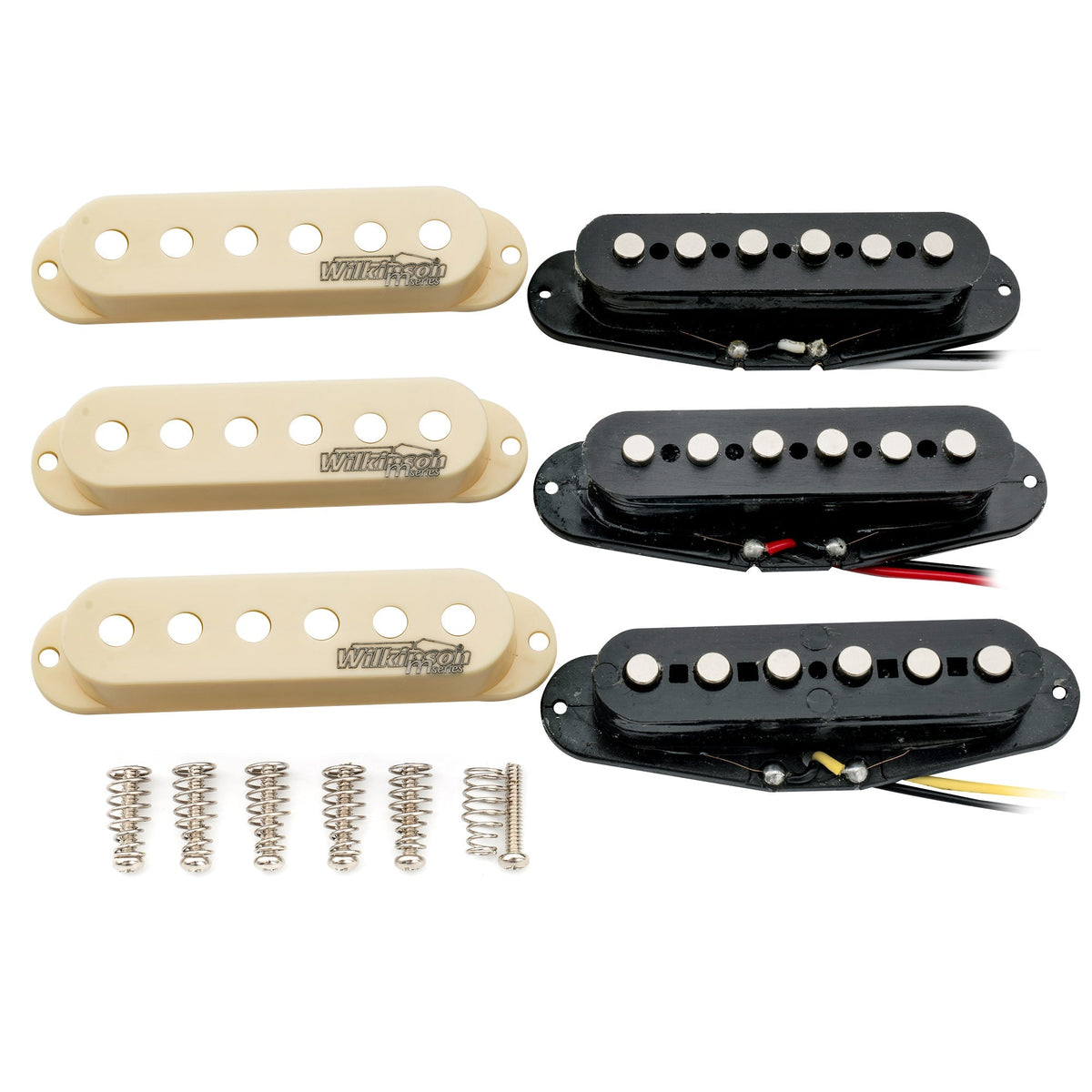 Wilkinson M Series LOW GAUSS Vintage Tone Ceramic Single Coil Pickups Set for Strat Style Guitar
