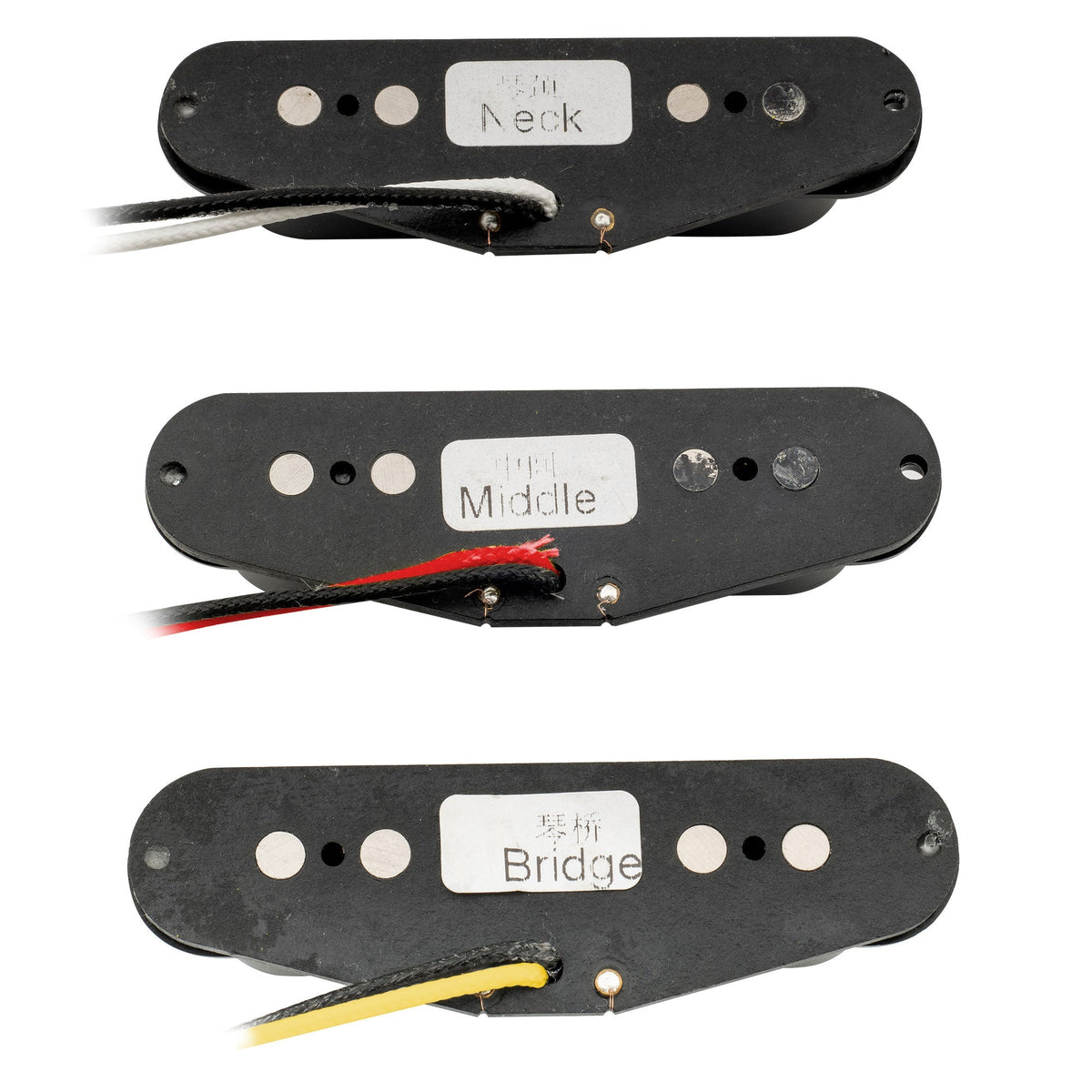 Wilkinson M Series Vintage Tone Alnico 5 Staggered Single Coil Pickups SSS Set for Strat Style Electric Guitar