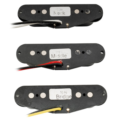 Wilkinson M Series Vintage Tone Alnico 5 Staggered Single Coil Pickups SSS Set for Strat Style Electric Guitar