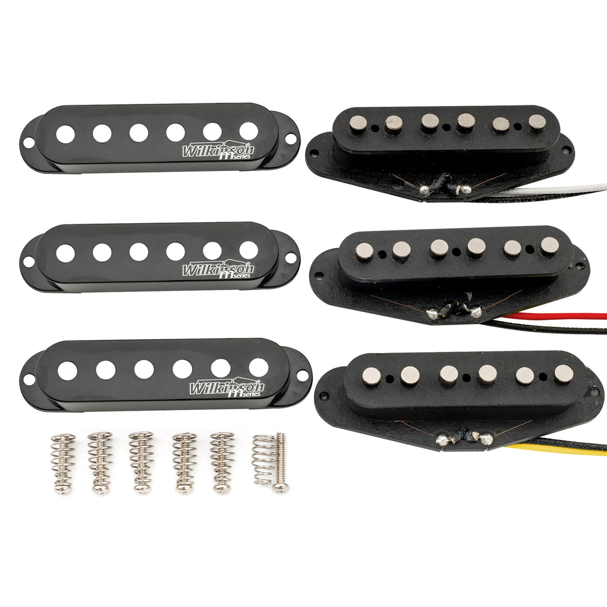 Wilkinson M Series Vintage Tone Alnico 5 Staggered Single Coil Pickups SSS Set for Strat Style Electric Guitar