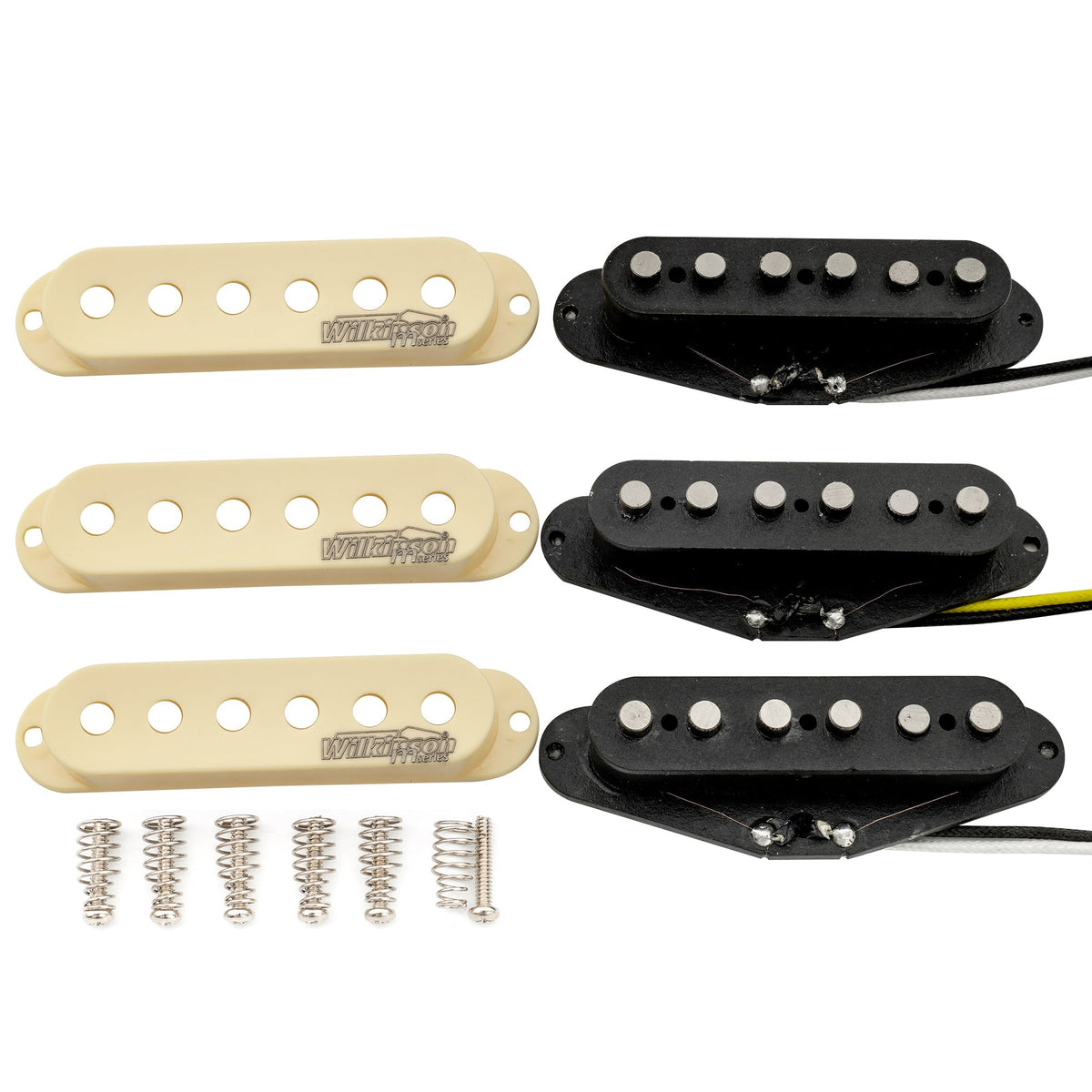 Wilkinson M Series Vintage Tone Alnico 5 Staggered Single Coil Pickups SSS Set for Strat Style Electric Guitar