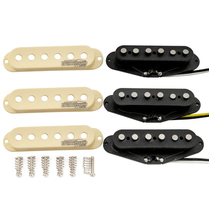 Wilkinson M Series Vintage Tone Alnico 5 Staggered Single Coil Pickups SSS Set for Strat Style Electric Guitar