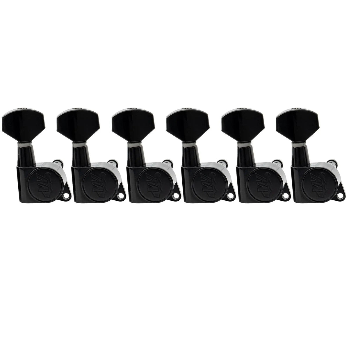 Wilkinson 6-in-line E-Z-LOK Guitar Tuners Machine Heads Tuning Keys Set for Fender Strat/Tele Style Electric Guitar