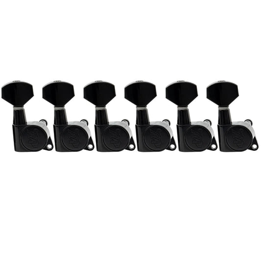 Wilkinson 6-in-line E-Z-LOK Guitar Tuners Machine Heads Tuning Keys Set for Fender Strat/Tele Style Electric Guitar