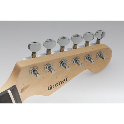 Wilkinson 6-in-line E-Z-LOK Guitar Tuners Machine Heads Tuning Keys Set for Fender Strat/Tele Style Electric Guitar
