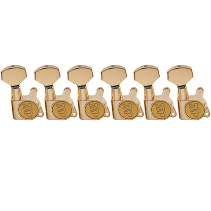 Wilkinson 6-in-line E-Z-LOK Guitar Tuners Machine Heads Tuning Keys Set for Fender Strat/Tele Style Electric Guitar
