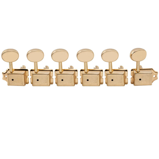 Musiclily Pro R15J-13 Vintage Guitar Tuners Split Shaft 6 in Line Machine Heads Tuning Pegs Keys Set for Squier Classic Vibe Fender Strat/Tele Style
