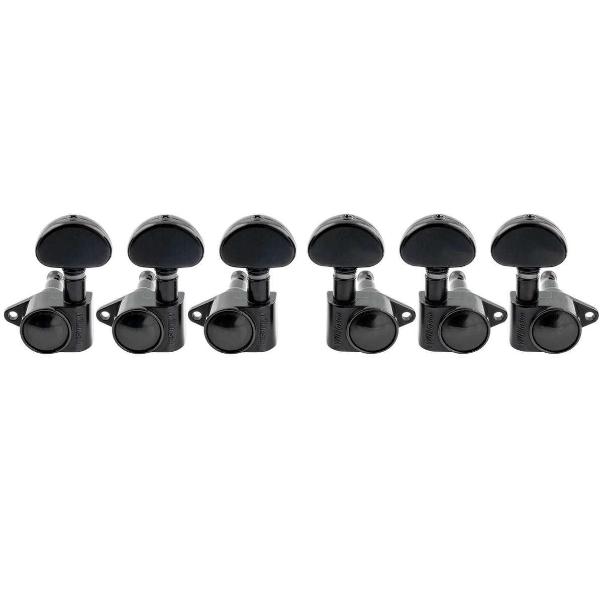 Wilkinson 3R3L 19:1 Ratio Full Sealed Machine Heads Tuners Tuning Pegs Keys with Half Moon Button Right Angle Screw for Acoustic Electric Guitar