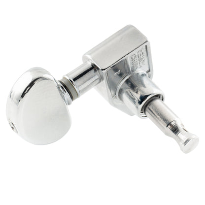 Wilkinson 3R3L 19:1 Ratio Full Sealed Machine Heads Tuners Tuning Pegs Keys with Half Moon Button Right Angle Screw for Acoustic Electric Guitar
