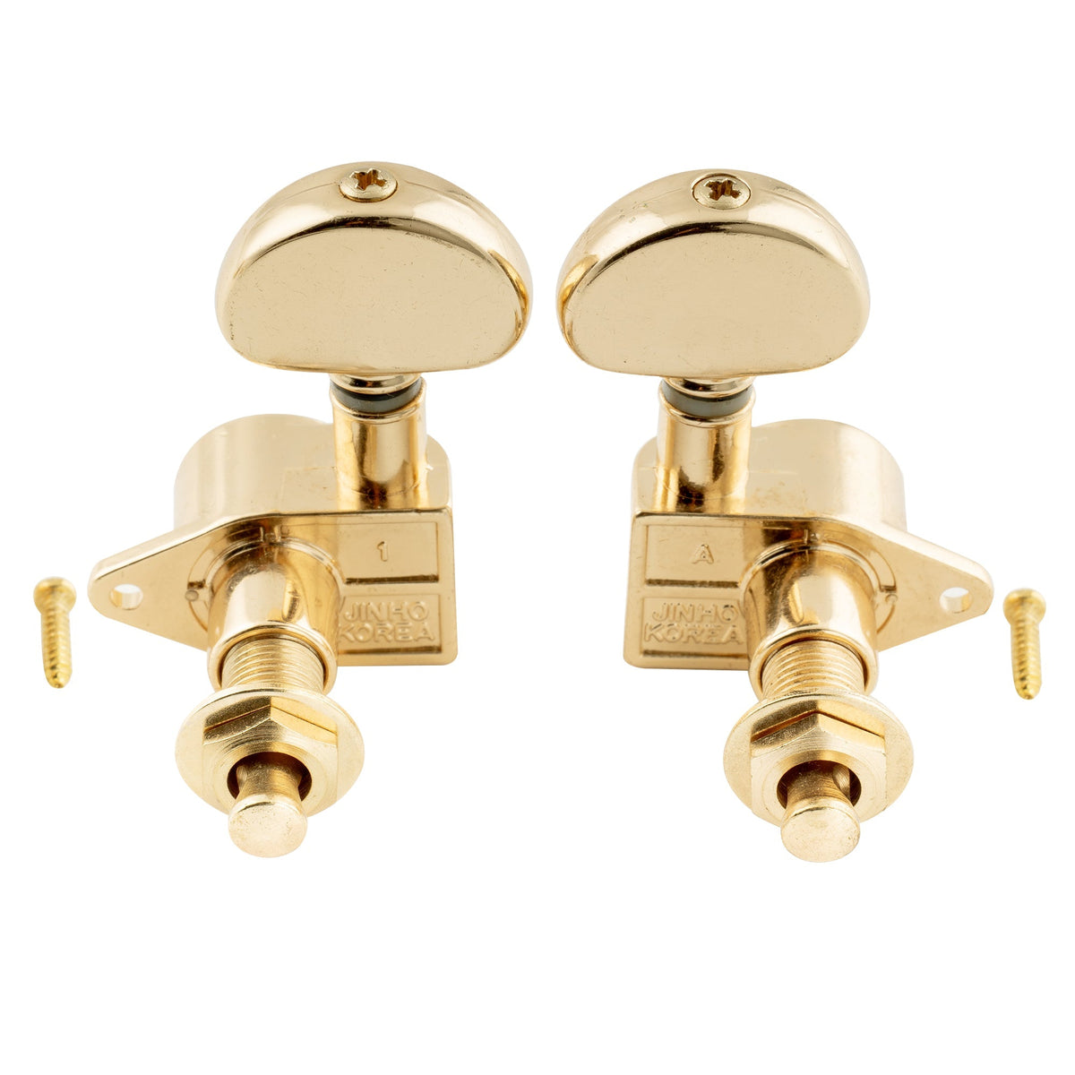 Wilkinson 3R3L 19:1 Ratio Full Sealed Machine Heads Tuners Tuning Pegs Keys with Half Moon Button Right Angle Screw for Acoustic Electric Guitar