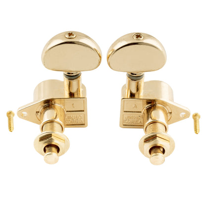 Wilkinson 3R3L 19:1 Ratio Full Sealed Machine Heads Tuners Tuning Pegs Keys with Half Moon Button Right Angle Screw for Acoustic Electric Guitar