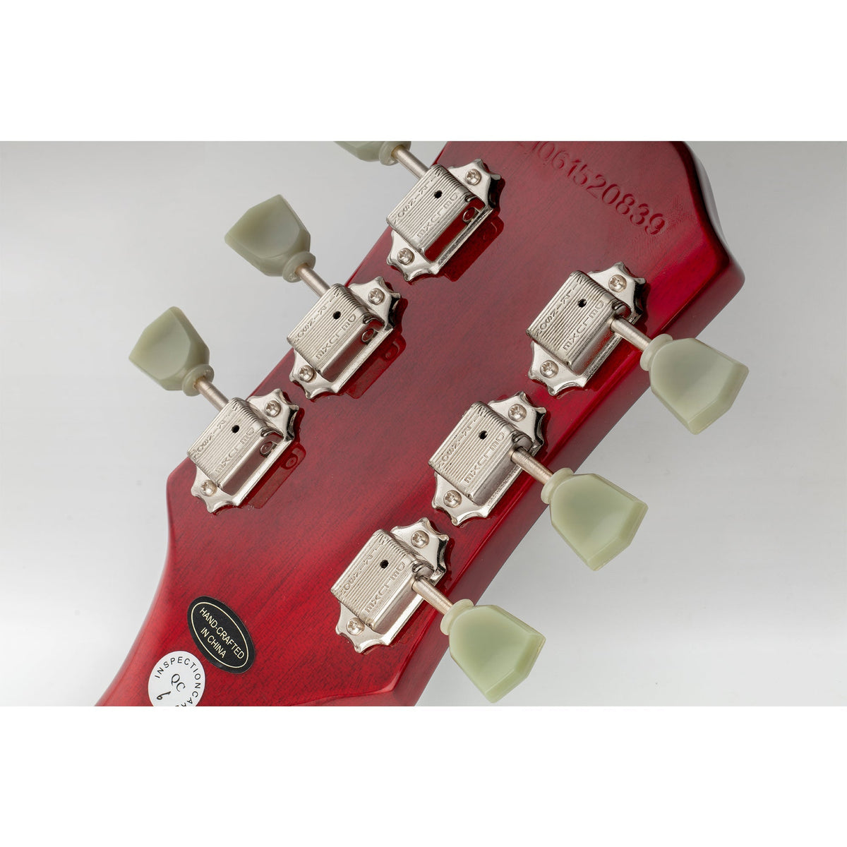 Wilkinson 3R3L 15:1 Ratio Semi Closed Deluxe Vintage Style Machine Heads Tuners Tuning Pegs Keys with Keystone Button for Acoustic Electric Guitar