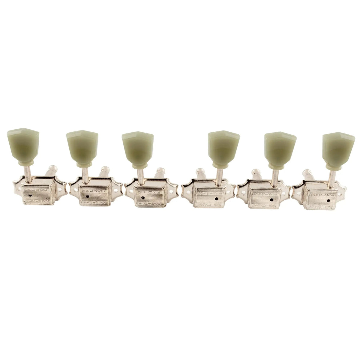 Wilkinson 3R3L 15:1 Ratio Semi Closed Deluxe Vintage Style Machine Heads Tuners Tuning Pegs Keys with Keystone Button for Acoustic Electric Guitar