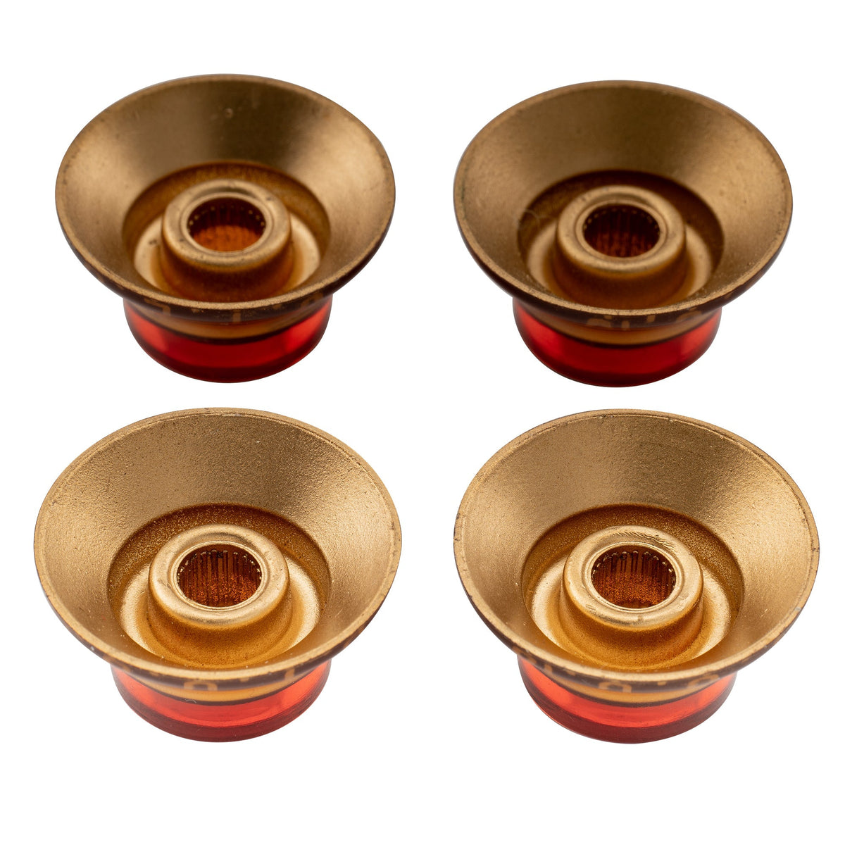 Musiclily Pro Inch Size Fine 24-Spline Top Hat Bell Knobs Tone Volume Control Knobs for USA LP SG Style Electric Guitar, Set of 4