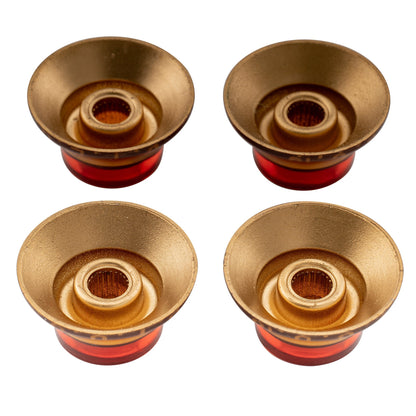 Musiclily Pro Inch Size Fine 24-Spline Top Hat Bell Knobs Tone Volume Control Knobs for USA LP SG Style Electric Guitar, Set of 4