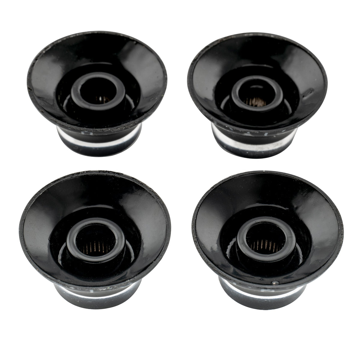 Musiclily Pro Inch Size Fine 24-Spline Top Hat Bell Knobs Tone Volume Control Knobs for USA LP SG Style Electric Guitar, Set of 4