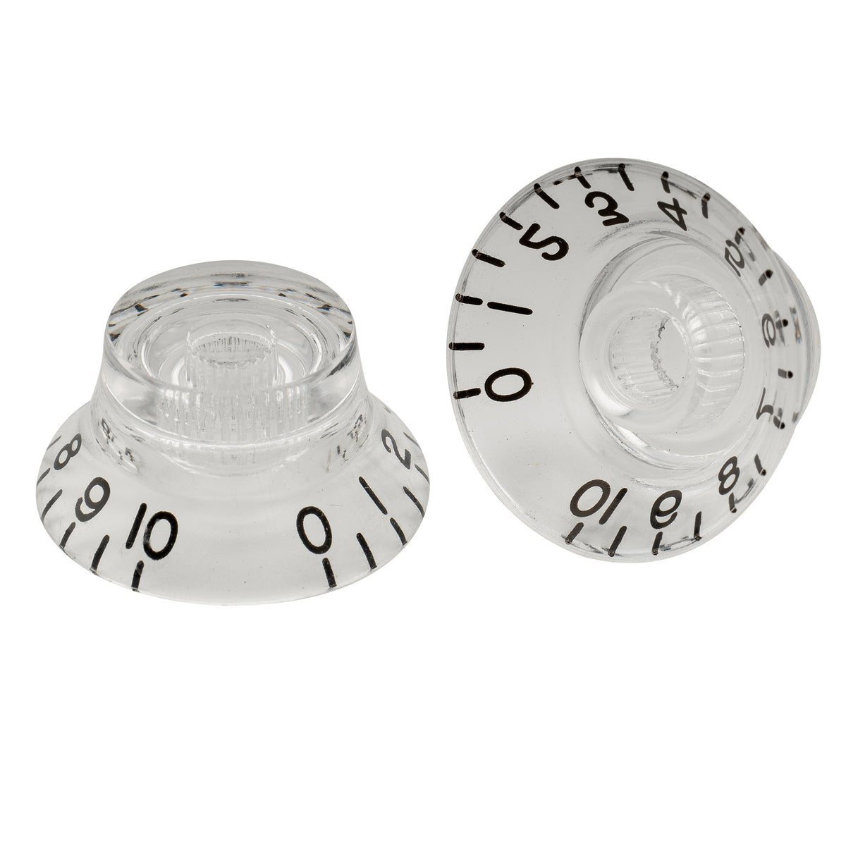 Musiclily Pro Inch Size Fine 24-Spline Top Hat Bell Knobs Tone Volume Control Knobs for USA LP SG Style Electric Guitar, Set of 4