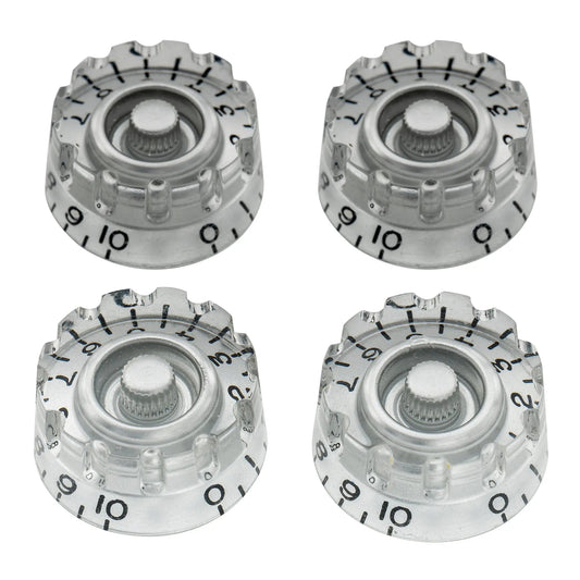 Musiclily Pro Inch Size Fine 24-Spline Knurled Guitar Knobs Tone Volume Speed Control Knobs for USA LP SG Style Electric Guitar, Set of 4