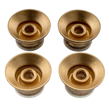 Musiclily Pro Inch Size Fine 24-Spline Top Hat Bell Knobs Tone Volume Control Knobs for USA LP SG Style Electric Guitar, Set of 2T2V
