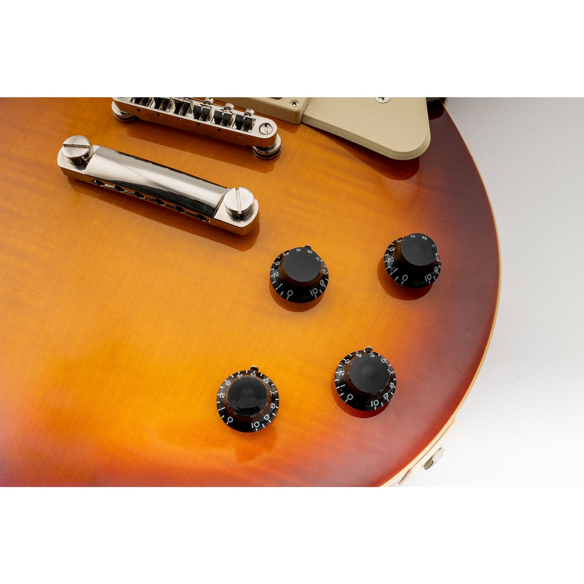 Musiclily Pro Left Handed Inch Size Fine 24-Spline Top Hat Bell Knobs Tone Volume Control Knobs for USA LP SG Style Electric Guitar, Set of 4