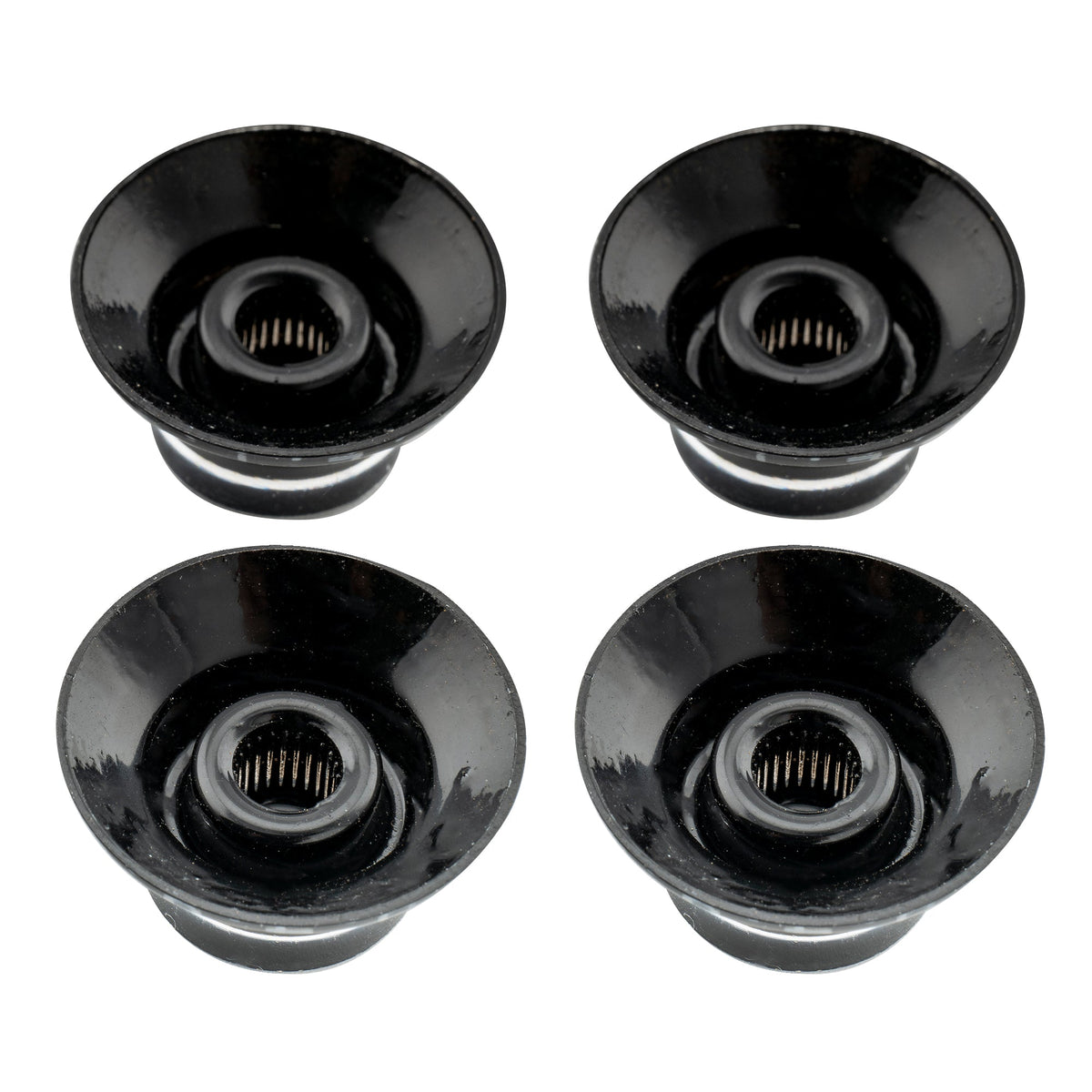 Musiclily Pro Left Handed Inch Size Fine 24-Spline Top Hat Bell Knobs Tone Volume Control Knobs for USA LP SG Style Electric Guitar, Set of 4