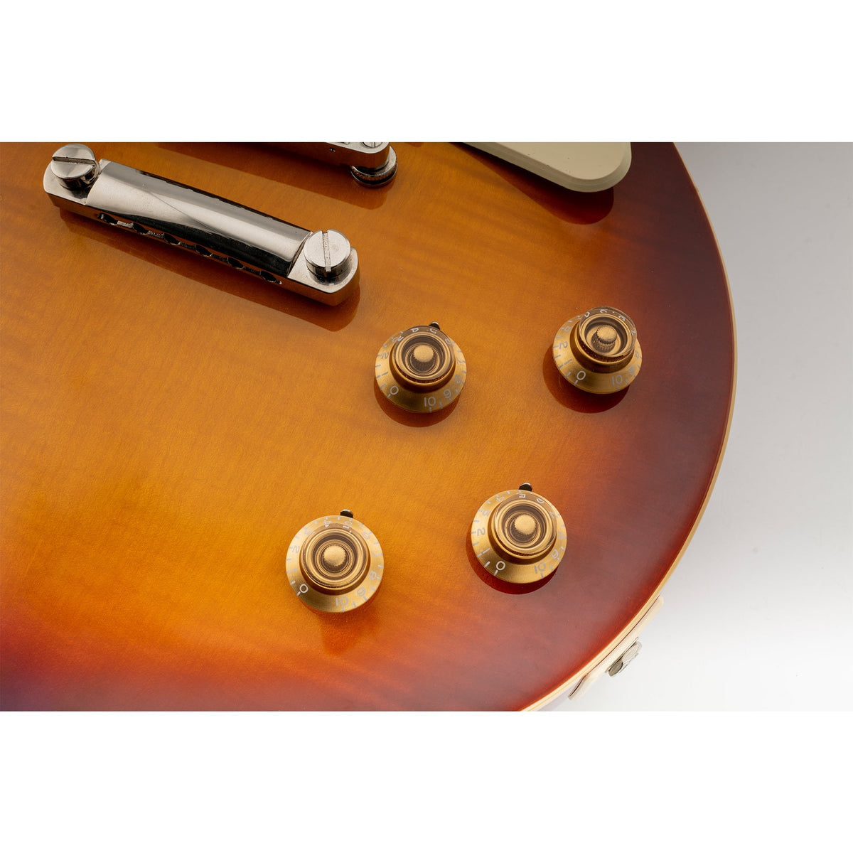 Musiclily Pro Left Handed Inch Size Fine 24-Spline Top Hat Bell Knobs Tone Volume Control Knobs for USA LP SG Style Electric Guitar, Set of 4