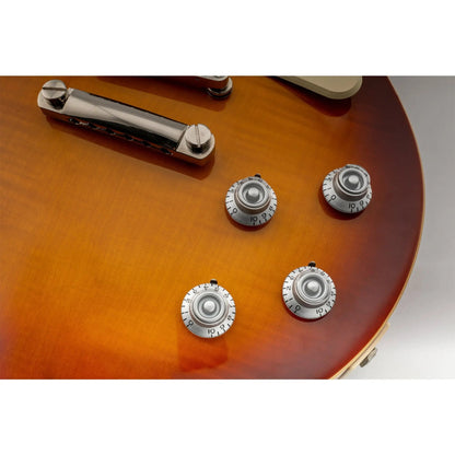 Musiclily Pro Left Handed Inch Size Fine 24-Spline Top Hat Bell Knobs Tone Volume Control Knobs for USA LP SG Style Electric Guitar, Set of 4