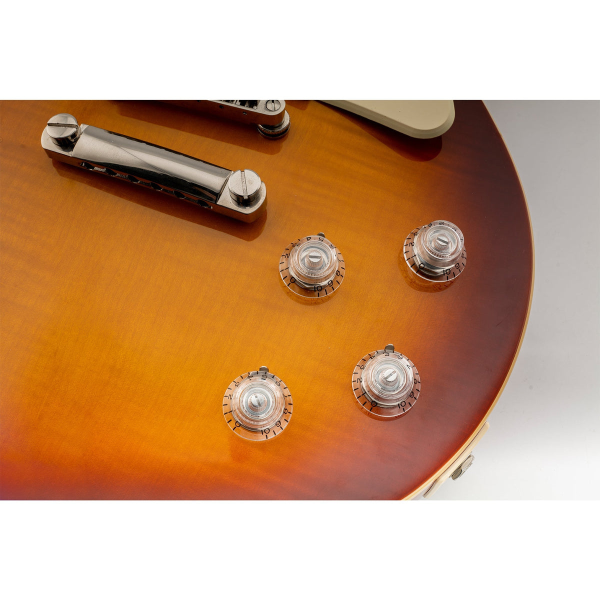 Musiclily Pro Left Handed Inch Size Fine 24-Spline Top Hat Bell Knobs Tone Volume Control Knobs for USA LP SG Style Electric Guitar, Set of 4