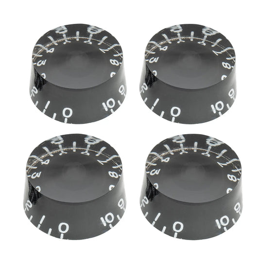 Musiclily Pro Left Handed Inch Size Fine 24-Spline Guitar Knobs Tone Volume Speed Control Knobs for USA LP SG Style Electric Guitar, Set of 4